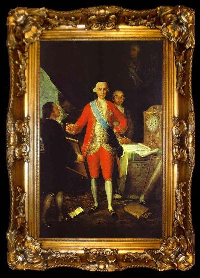 framed  Francisco Jose de Goya Francisco de Goya the Count of Floridablanca and Goya., ta009-2